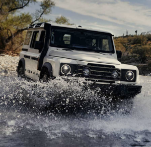 Ineos Grenadier Arrowhead off-road vehicles in Arizona.