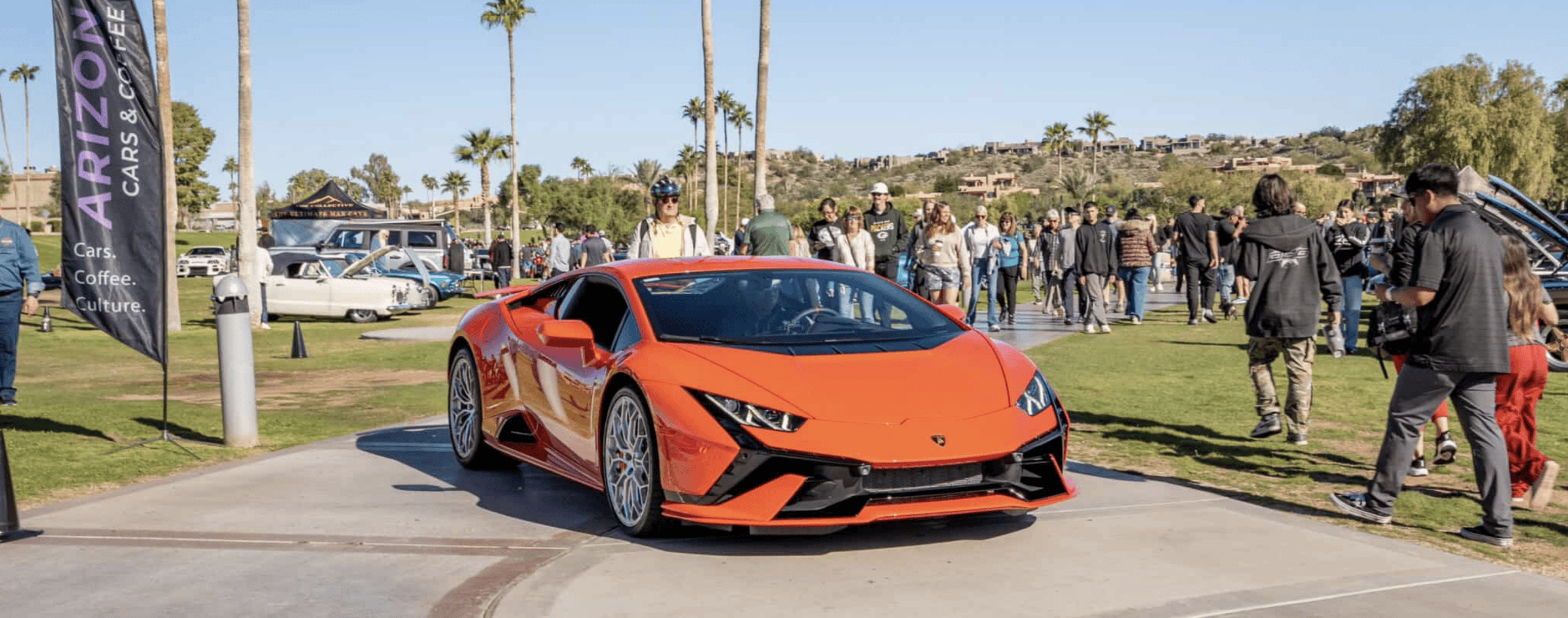 Cars and Coffee Coalition organizers displaying at Best of Arizona Cars and Coffee.